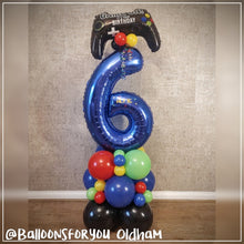 Load image into Gallery viewer, THEMED Number Stack - BLUE - GAMER