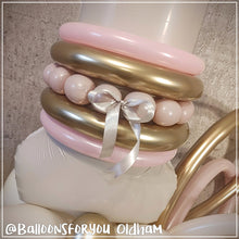 Load image into Gallery viewer, 1st Birthday Number Stack - Nude with PINK or BLUE