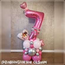 Load image into Gallery viewer, THEMED Number Stack - PINK BARBIE Age 1-9