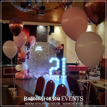 Load image into Gallery viewer, BACKDROP Party Package INC. HELIUM BALLOONS *SAVE up to £60! (Hire)