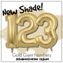 Load image into Gallery viewer, Giant Numbers - Gold *NEW SHADE!