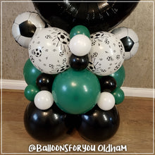 Load image into Gallery viewer, THEMED Number Stack - FOOTBALL BLACK with GREEN