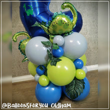 Load image into Gallery viewer, THEMED Number Stack - BLUE - DINOSAUR