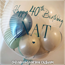Load image into Gallery viewer, Deco Bubble 24" Clear - Personalised STANDARD colour lettering