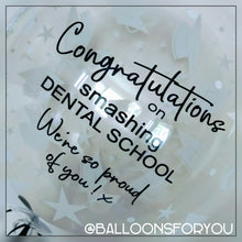 Load image into Gallery viewer, Deco Bubble 24" Graduation - Personalised CHROME lettering