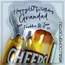 Load image into Gallery viewer, BEER Supershape Helium Balloon