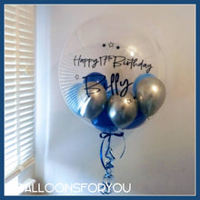 Load image into Gallery viewer, Deco Bubble 24" Clear - Personalised STANDARD colour lettering