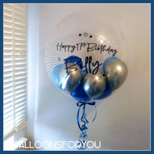 Load image into Gallery viewer, Deco Bubble 24" Clear - Personalised STANDARD colour lettering