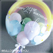 Load image into Gallery viewer, Deco Bubble 24" Rainbow - Personalised STANDARD colour lettering