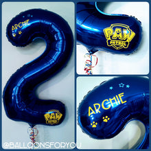 Load image into Gallery viewer, Giant Numbers - Blue or Red (Personalised)