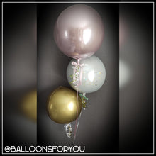 Load image into Gallery viewer, Orb Balloon 15" Pastel Pink - Personalised STANDARD colour lettering