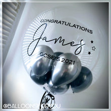 Load image into Gallery viewer, Deco Bubble 24" Clear - Personalised STANDARD colour lettering
