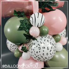 Load image into Gallery viewer, Single Number Stack - Jumbo PASTEL PINK JUNGLE Theme