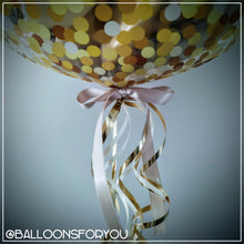 Load image into Gallery viewer, Deco Bubble 24" Gold Dot - Personalised STANDARD colour lettering