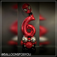 Load image into Gallery viewer, THEMED Single Number Stack - RED SPIDERMAN
