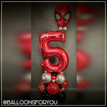 Load image into Gallery viewer, THEMED Single Number Stack - RED SPIDERMAN