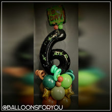 Load image into Gallery viewer, THEMED Single Number Stack - BLACK MINECRAFT