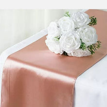 Load image into Gallery viewer, Satin Table Runner VARIOUS COLOURS. 'Add on product' only. (HIRE)