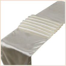 Load image into Gallery viewer, Satin Table Runner VARIOUS COLOURS. 'Add on product' only. (HIRE)