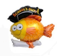 Load image into Gallery viewer, 'CONGRATS GRAD'' Gold Graduation JUMBO Helium Balloon 28"