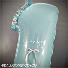 Load image into Gallery viewer, Single Number Stack - Jumbo PASTEL BLUE (TEAL) JUNGLE Theme