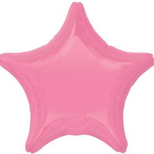 Load image into Gallery viewer, Stars & Hearts FIVE Balloon Cluster - VARIOUS COLOURS - Personalised STANDARD colour lettering