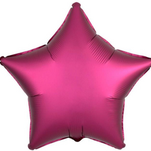 Load image into Gallery viewer, Stars & Hearts FIVE Balloon Cluster - VARIOUS COLOURS - Personalised STANDARD colour lettering