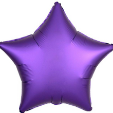 Load image into Gallery viewer, Stars FIVE Balloon Cluster - VARIOUS COLOURS - Personalised STANDARD colour lettering