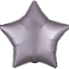 Load image into Gallery viewer, Stars FIVE Balloon Cluster - VARIOUS COLOURS - Personalised STANDARD colour lettering