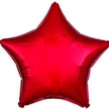 Load image into Gallery viewer, Stars FIVE Balloon Cluster - VARIOUS COLOURS - Personalised STANDARD colour lettering