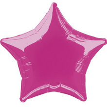 Load image into Gallery viewer, Stars & Hearts FIVE Balloon Cluster - VARIOUS COLOURS - Personalised STANDARD colour lettering