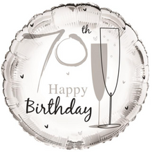 Load image into Gallery viewer, 13th - 100th Birthday Champage Foil Helium Balloon 18"