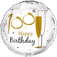 Load image into Gallery viewer, 13th - 100th Birthday Champage Foil Helium Balloon 18"
