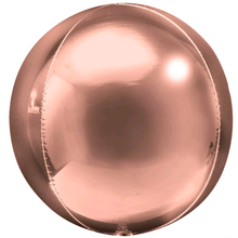 Load image into Gallery viewer, Orb Balloon 15" Rose Gold - Personalised STANDARD colour lettering