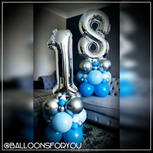 Load image into Gallery viewer, Single Number Stack - SILVER