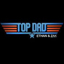Load image into Gallery viewer, 'TOP DAD' Mens Adult Personalised T-Shirt BLACK