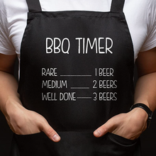 Load image into Gallery viewer, Adults Apron "BBQ TIMER"