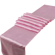 Load image into Gallery viewer, Satin Table Runner VARIOUS COLOURS. 'Add on product' only. (HIRE)