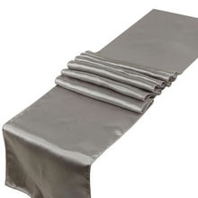 Load image into Gallery viewer, Satin Table Runner VARIOUS COLOURS. 'Add on product' only. (HIRE)