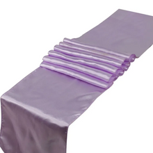 Load image into Gallery viewer, Satin Table Runner VARIOUS COLOURS. 'Add on product' only. (HIRE)