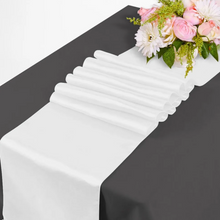 Load image into Gallery viewer, Satin Table Runner VARIOUS COLOURS. 'Add on product' only. (HIRE)