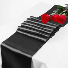 Load image into Gallery viewer, Satin Table Runner VARIOUS COLOURS. 'Add on product' only. (HIRE)