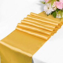 Load image into Gallery viewer, Satin Table Runner VARIOUS COLOURS. 'Add on product' only. (HIRE)