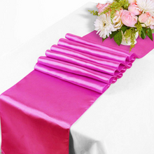 Load image into Gallery viewer, Satin Table Runner VARIOUS COLOURS. 'Add on product' only. (HIRE)