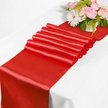Load image into Gallery viewer, Satin Table Runner VARIOUS COLOURS. 'Add on product' only. (HIRE)
