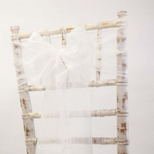 Load image into Gallery viewer, Chair Sash Chiffon VARIOUS COLOURS. 'Add on product' only. (HIRE)