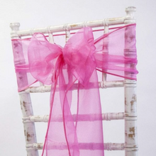 Load image into Gallery viewer, Chair Sash Chiffon VARIOUS COLOURS. 'Add on product' only. (HIRE)