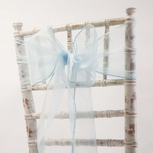 Load image into Gallery viewer, Chair Sash Chiffon VARIOUS COLOURS. 'Add on product' only. (HIRE)