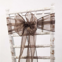 Load image into Gallery viewer, Chair Sash Chiffon VARIOUS COLOURS. 'Add on product' only. (HIRE)