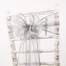 Load image into Gallery viewer, Chair Sash Chiffon VARIOUS COLOURS. 'Add on product' only. (HIRE)